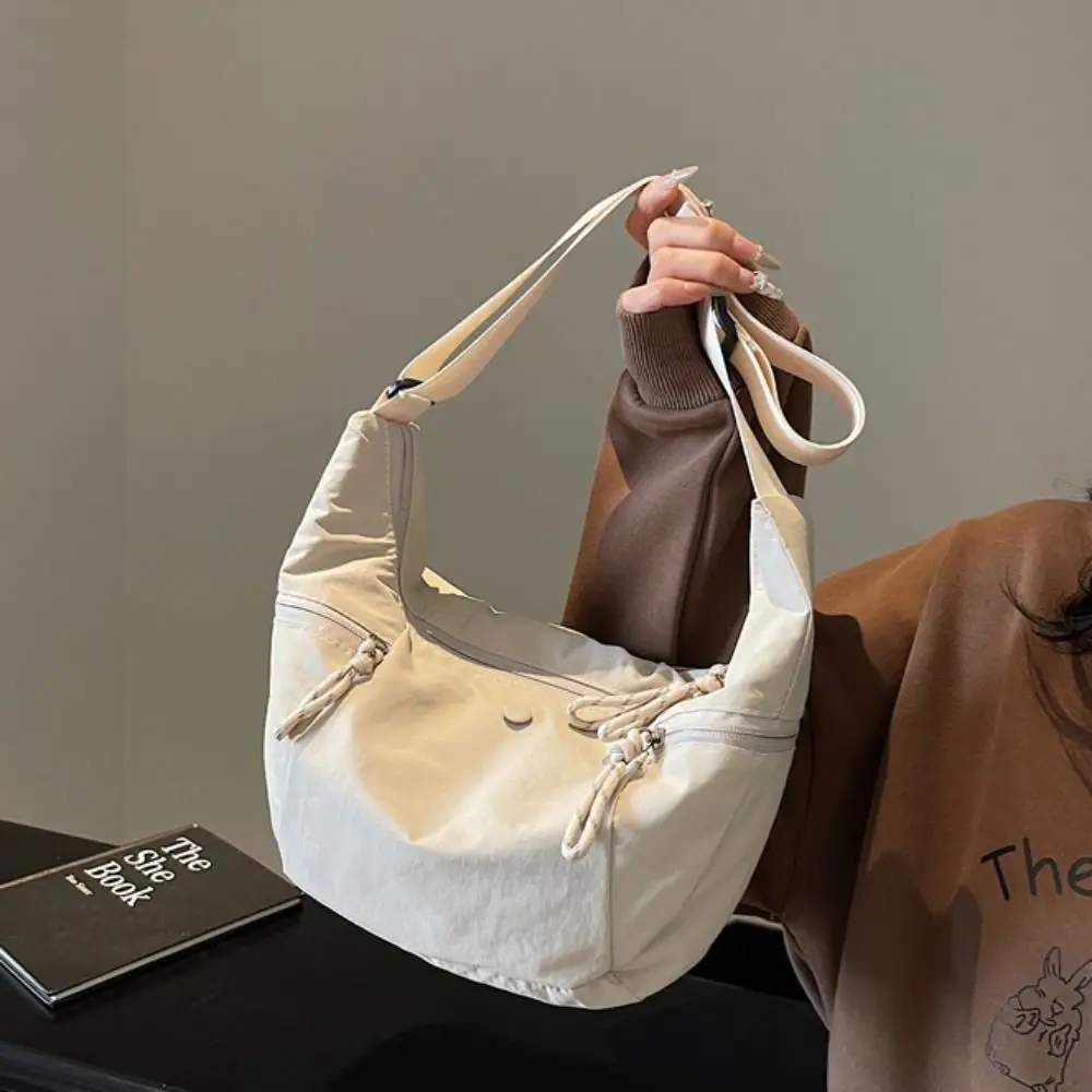 Large Capacity Nylon Dumpling Bag Solid Color Japanese Style Casual Crossbody Bag Purse Multiple Pockets Sports Shoulder Bag
Large Capacity Nylon Dumpling Bag Solid Color Japanese Style Casual Crossbody Bag Purse Multiple Pockets Sports Shoulder Bag