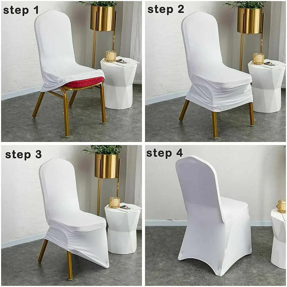 1pc/5pcs/10pcs White Black or Black Universal Chair Covers Stretch Spandex for Wedding Party Banquet Hotel Decor
1pc/5pcs/10pcs White Black or Black Universal Chair Covers Stretch Spandex for Wedding Party Banquet Hotel Decor