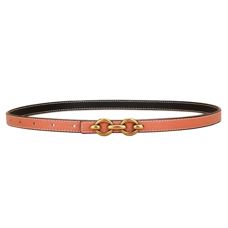 Women's Runway Fashion Double Side Genuine Leather Cummerbunds Female Dress Corsets Waistband Belts Decoration Narrow Belt R1496
Women's Runway Fashion Double Side Genuine Leather Cummerbunds Female Dress Corsets Waistband Belts Decoration Narrow Belt R1496