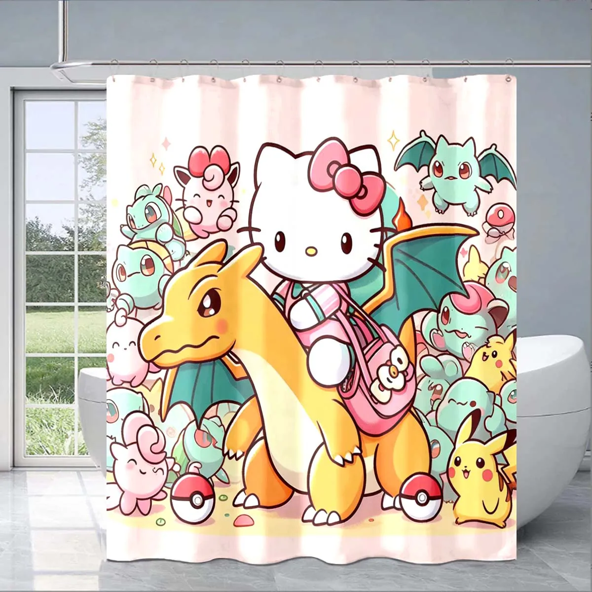 Водонепроницаемая душевая занавеска Hello Kitty с 3D рисунком, Фотоштора, подарки для фанатов аниме
Водонепроницаемая душевая занавеска Hello Kitty с 3D рисунком, Фотоштора, подарки для фанатов аниме