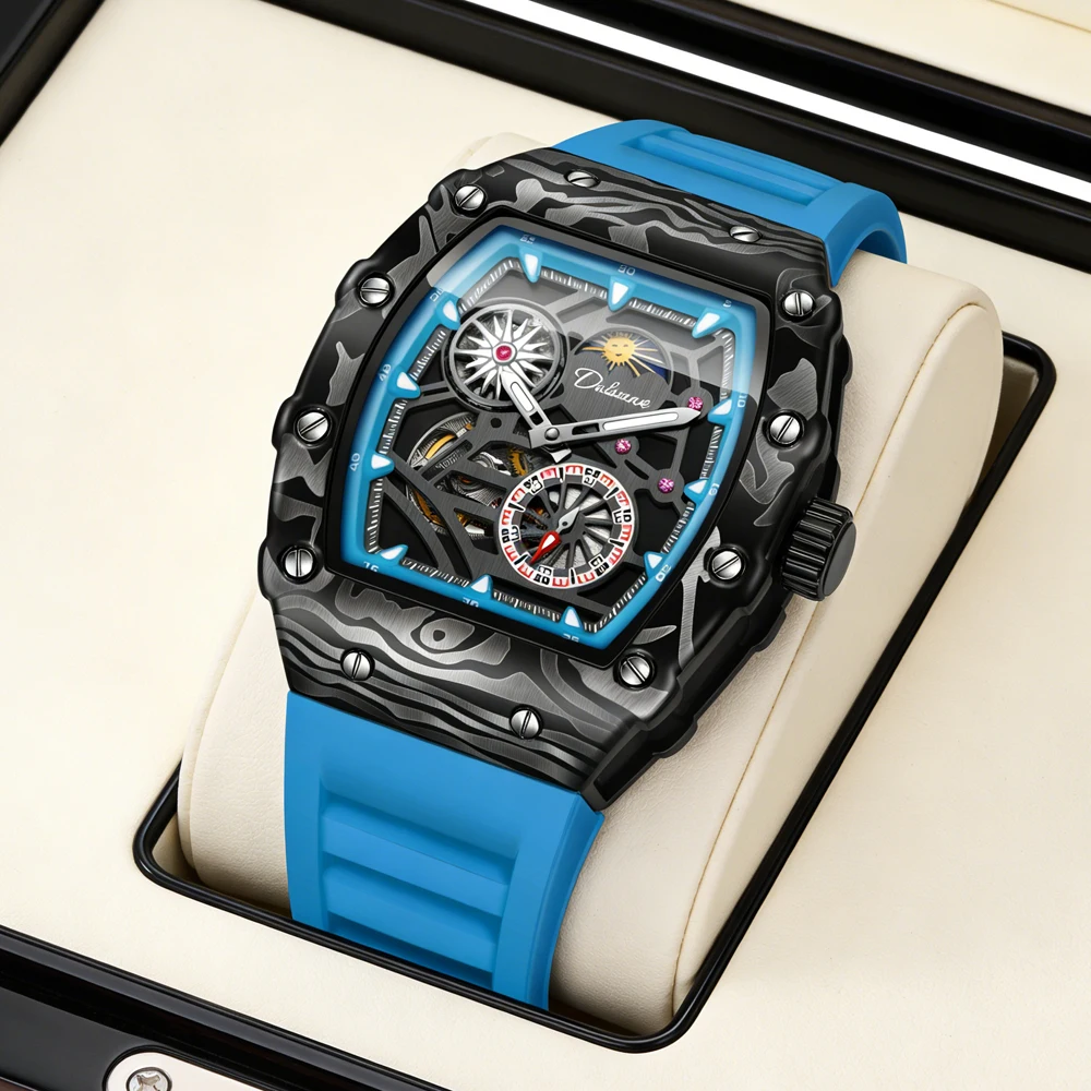 Men Watches Light Luxury Brand Domineering Beauty Trend Barrel Shaped Mechanical Watch for Men Luminous Waterproof Clock Male
Men Watches Light Luxury Brand Domineering Beauty Trend Barrel Shaped Mechanical Watch for Men Luminous Waterproof Clock Male
