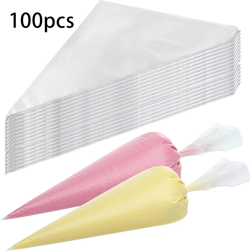 Piping Bags, 100 PCS Clear Disposable Icing Bags, Thickened Non-Slip And Anti-Burst Pastry Bags For Baking And Decorating Desserts Cakes Cookie
Piping Bags, 100 PCS Clear Disposable Icing Bags, Thickened Non-Slip And Anti-Burst Pastry Bags For Baking And Decorating Desserts Cakes Cookie