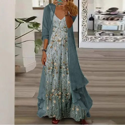 Two-piece Commuter Style Temperament Muse Lazy Digital Printing Suspender Chiffon Dress 2025 Foreign Trade Women's Clothing
Two-piece Commuter Style Temperament Muse Lazy Digital Printing Suspender Chiffon Dress 2025 Foreign Trade Women's Clothing