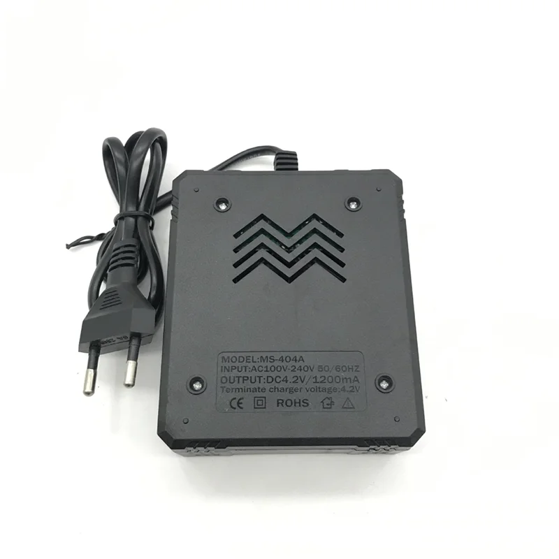 High Quality-1 Piece Li- Battery Charger Adapter DC 1.2A Output 4 Slots For 18650 Rechargeable Lithium Battery Charger EU Plu
High Quality-1 Piece Li- Battery Charger Adapter DC 1.2A Output 4 Slots For 18650 Rechargeable Lithium Battery Charger EU Plu