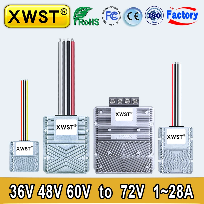 Waterproof IP67 Boost Power Supply 36V 48V 60V to 72V DC DC Converter 5-66A Voltage Regulator 72V Output CE RoHs
Waterproof IP67 Boost Power Supply 36V 48V 60V to 72V DC DC Converter 5-66A Voltage Regulator 72V Output CE RoHs