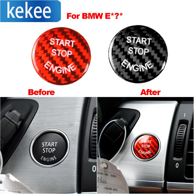 Real Carbon Fiber Engine Start Stop Switch Button Decol Cover Sticker Car Molding Trims For BMW E60 E90 E92 E87 E63 E82 E70 E71
Real Carbon Fiber Engine Start Stop Switch Button Decol Cover Sticker Car Molding Trims For BMW E60 E90 E92 E87 E63 E82 E70 E71