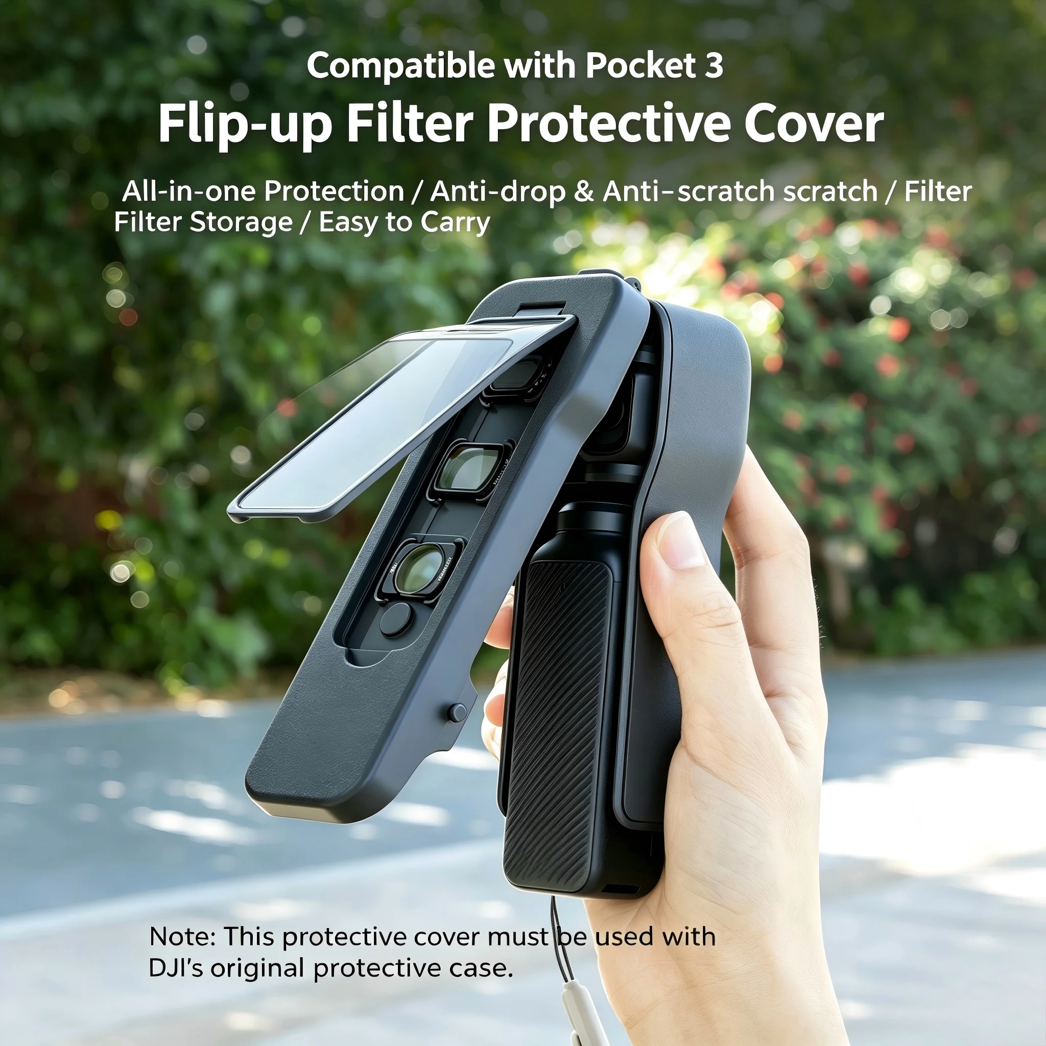 Magnetic Protective Cover Storage Case for DJI OSMO Pocket 3 Pocket3 Flip Cover 3 Filter Slots Sport Camera Sleeve Accessories
Magnetic Protective Cover Storage Case for DJI OSMO Pocket 3 Pocket3 Flip Cover 3 Filter Slots Sport Camera Sleeve Accessories