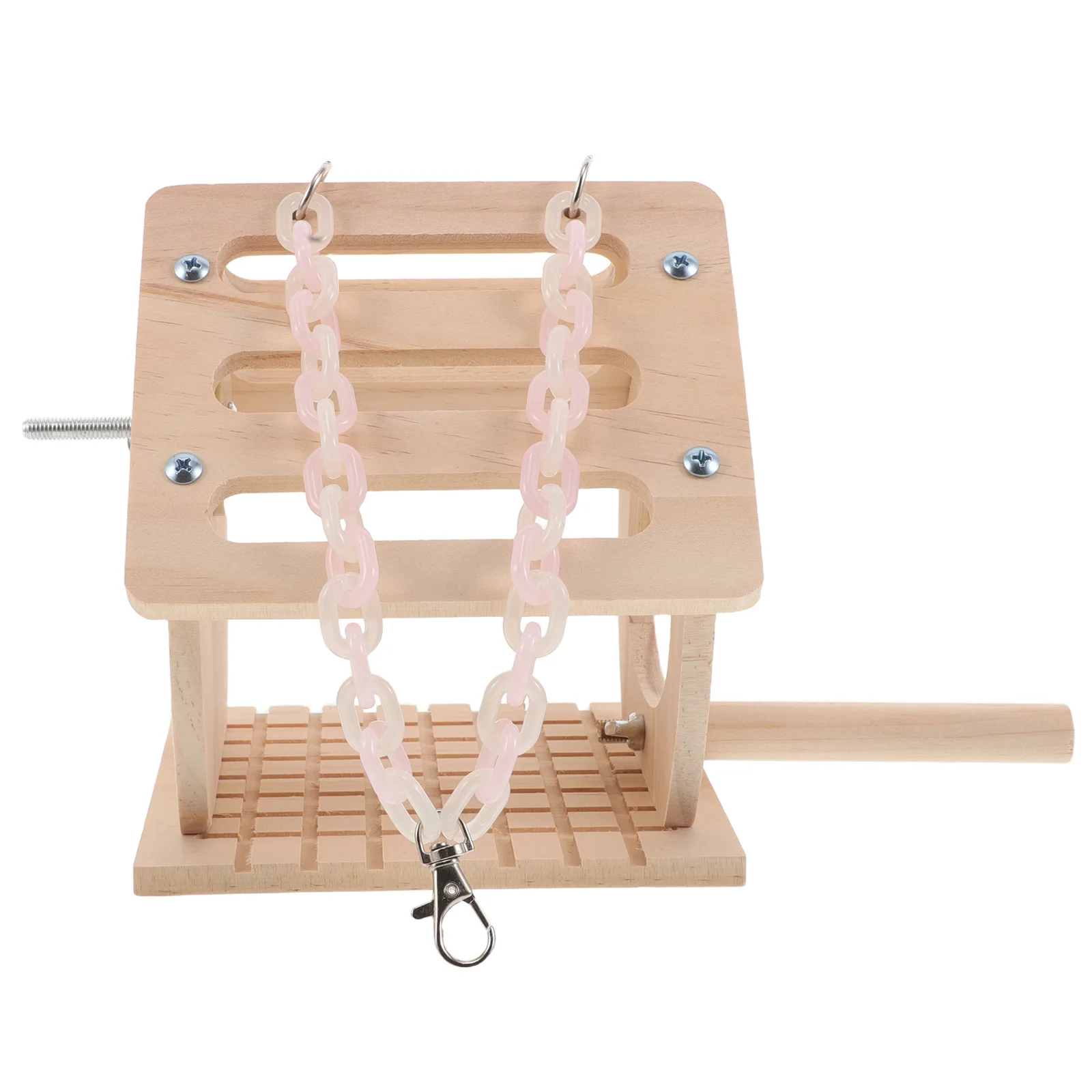 Parrot Wooden House Bird Nest Budgie Perch Stand Hanging Outdoor for Conure Nests Birds
Parrot Wooden House Bird Nest Budgie Perch Stand Hanging Outdoor for Conure Nests Birds