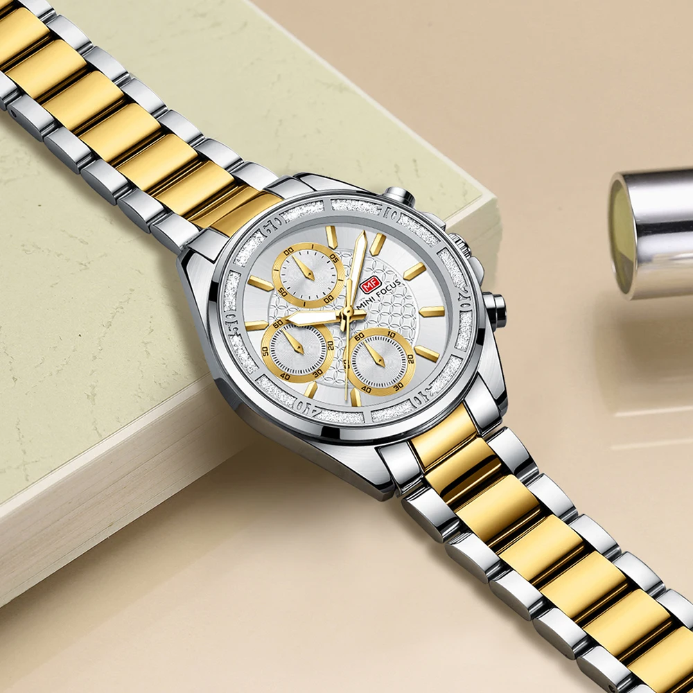 FOCUS Luxury Brand Women Watch Waterproof Luminous Stainless Steel Women's Watches Chronograph Date Quartz Business Watch
FOCUS Luxury Brand Women Watch Waterproof Luminous Stainless Steel Women's Watches Chronograph Date Quartz Business Watch