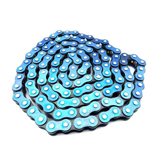 OEM Custom High Strength Titanium 520 Motorcycle Roller Chain with Factory Price
OEM Custom High Strength Titanium 520 Motorcycle Roller Chain with Factory Price