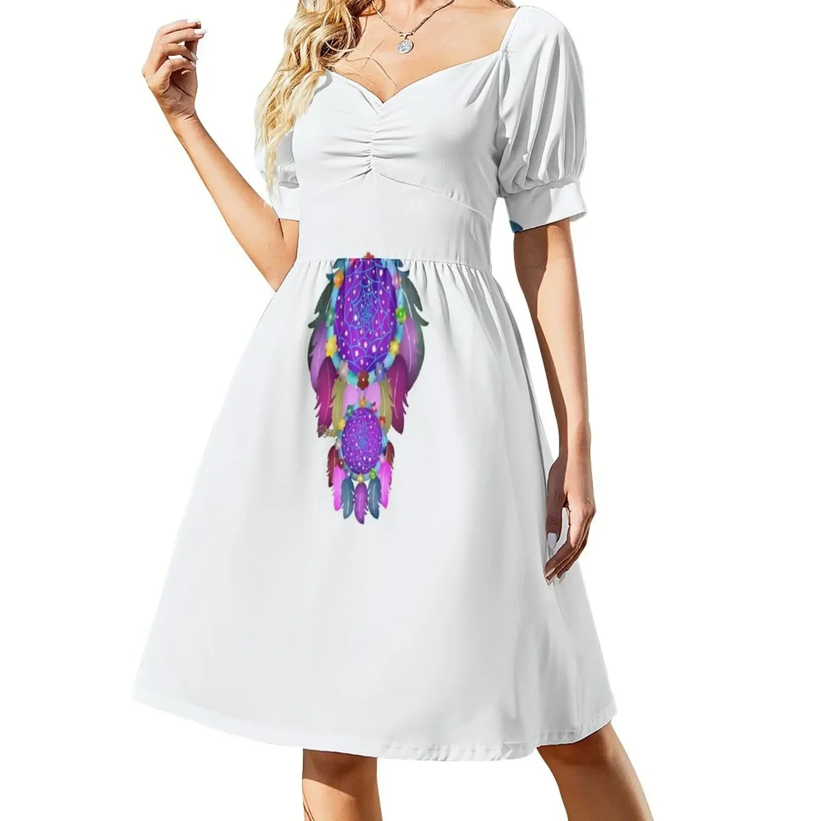 Dream Catcher Short-Sleeved Dress summer dress korean women dress women summer 2025
Dream Catcher Short-Sleeved Dress summer dress korean women dress women summer 2025