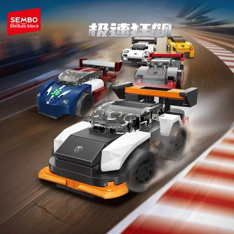 New Arrival Sembo Building Blocks Speed Racing Car Model Fast Racing Bricks Display Decor DIY Assembly Toy Gift For Boys
New Arrival Sembo Building Blocks Speed Racing Car Model Fast Racing Bricks Display Decor DIY Assembly Toy Gift For Boys