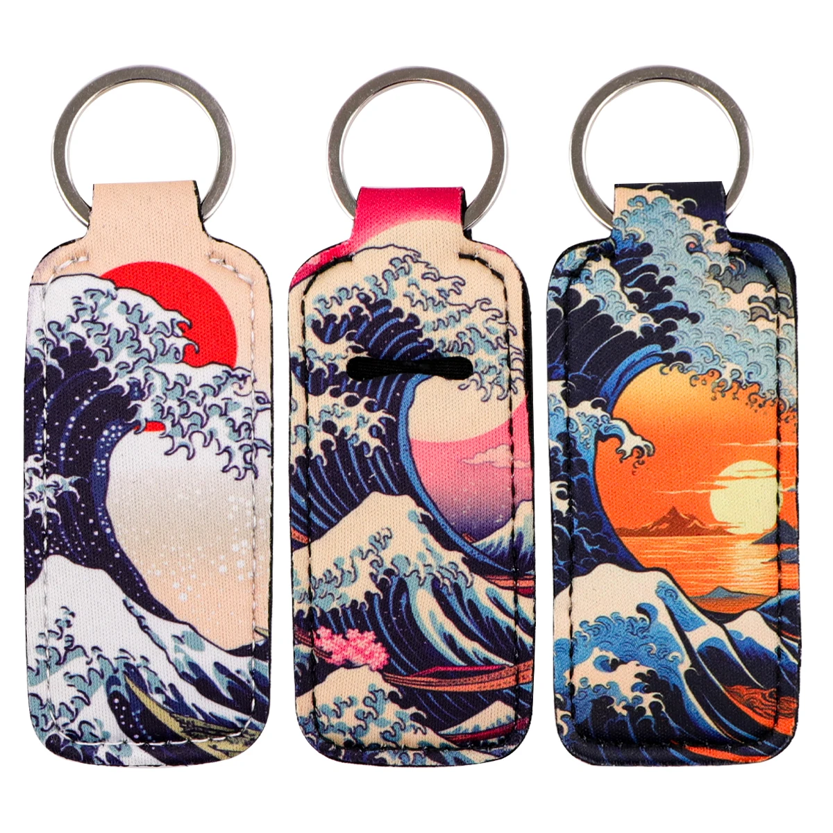 Ocean Wave Oil Painting Clip On Lipstick Holder Keychain Print Keyring Trendy Lip Balm Key Chain Bag Charms Travel Accessories
Ocean Wave Oil Painting Clip On Lipstick Holder Keychain Print Keyring Trendy Lip Balm Key Chain Bag Charms Travel Accessories