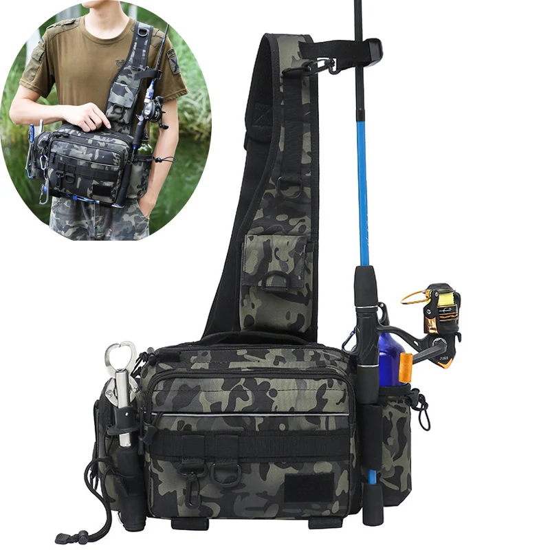 Fishing Tackle Bag Multifunction Outdoor Storage Fish Lure Single Shoulder Crossbody Bag Waist Pack Travel Tactical Bag XA145L
Fishing Tackle Bag Multifunction Outdoor Storage Fish Lure Single Shoulder Crossbody Bag Waist Pack Travel Tactical Bag XA145L