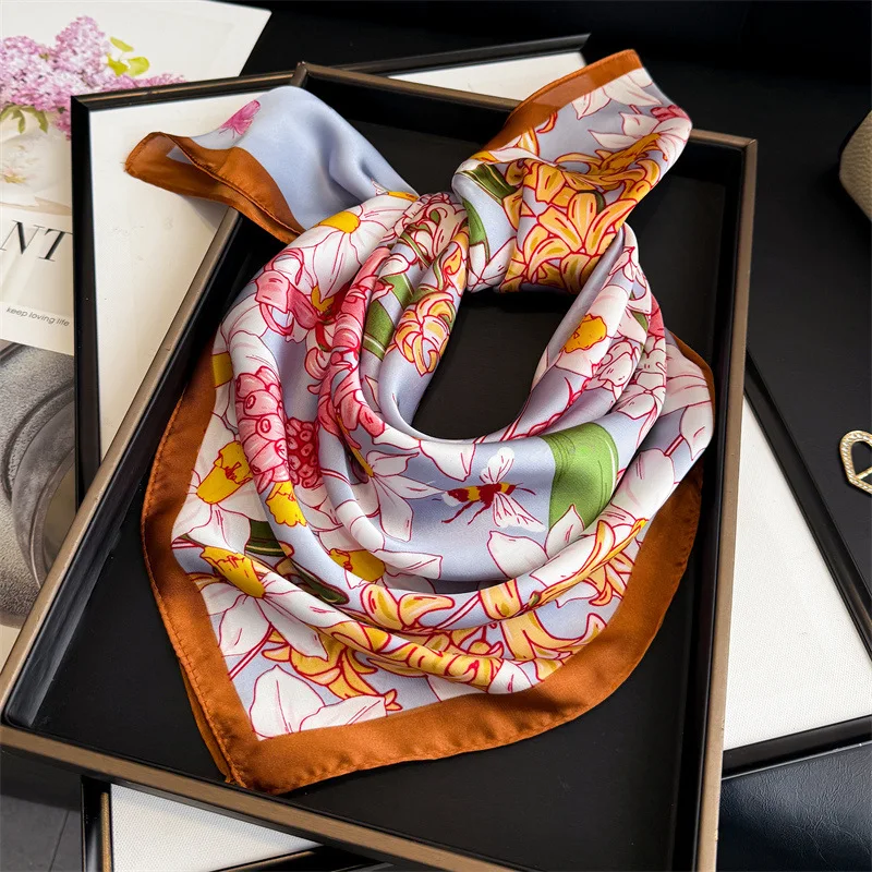 Scarf Accesories Hijab Silk Women's Shawl Wraps Bandana Headband Ribbon Foulards Femme Designer Headscarf Hair Bands
Scarf Accesories Hijab Silk Women's Shawl Wraps Bandana Headband Ribbon Foulards Femme Designer Headscarf Hair Bands
