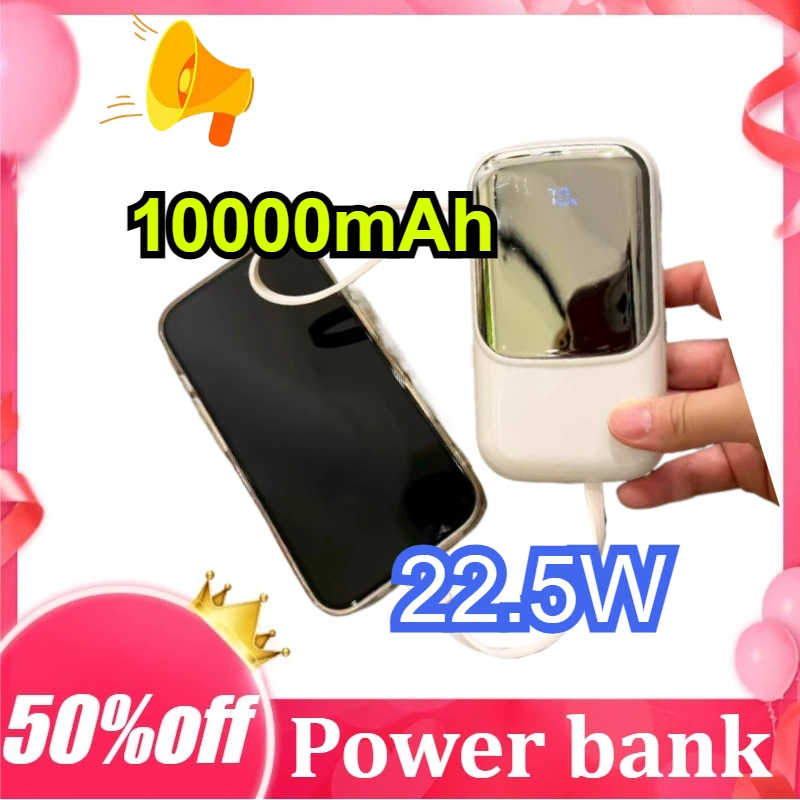 22.5W Built-in Line 20000mAh Power Bank Large Capacity Portable Power Bank for IPhone for Xiaomi for Samsung
22.5W Built-in Line 20000mAh Power Bank Large Capacity Portable Power Bank for IPhone for Xiaomi for Samsung