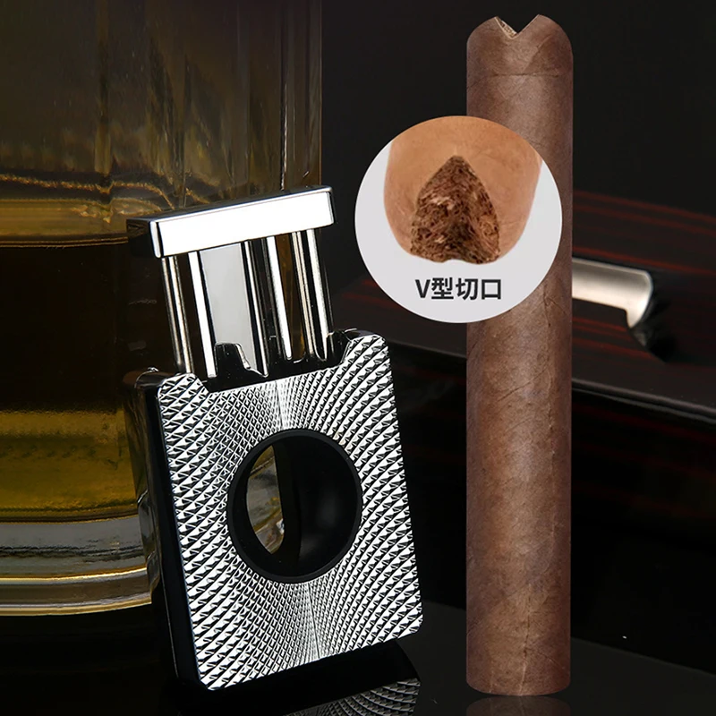 Portable Cigar V-Shaped Clipper, Sharp Metal Knife, Spring, High-End Smoking Set, Personalized Men'S Gift, Cigar Metal Clipper
Portable Cigar V-Shaped Clipper, Sharp Metal Knife, Spring, High-End Smoking Set, Personalized Men'S Gift, Cigar Metal Clipper