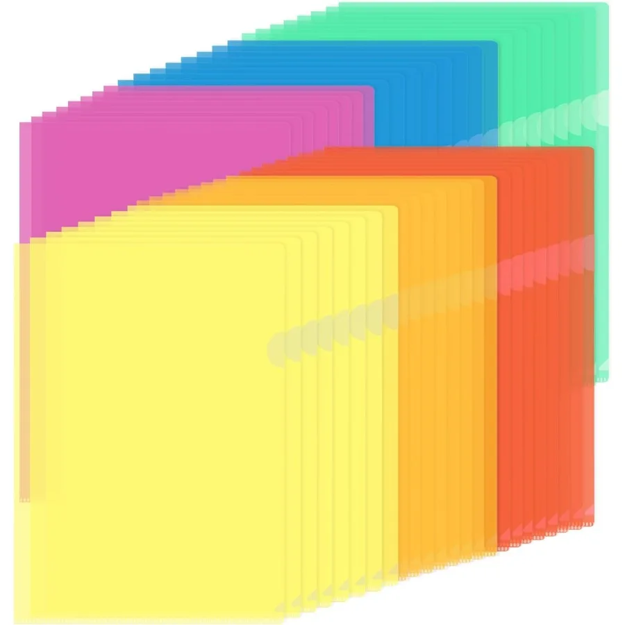 36 Pack Clear Plastic Folders AcidFree Poly Transparent Project Sleeves for Letter Size 8.5x11 ih 6 Assorted Colors
36 Pack Clear Plastic Folders AcidFree Poly Transparent Project Sleeves for Letter Size 8.5x11 ih 6 Assorted Colors