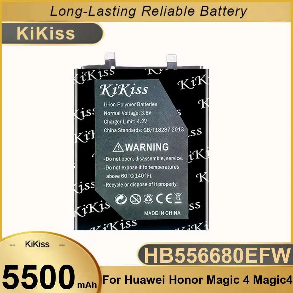 5500mAh Mobile Phone Battery HB556680EFW For Huawei Honor Magic 4 magic4 High-Capacity
5500mAh Mobile Phone Battery HB556680EFW For Huawei Honor Magic 4 magic4 High-Capacity