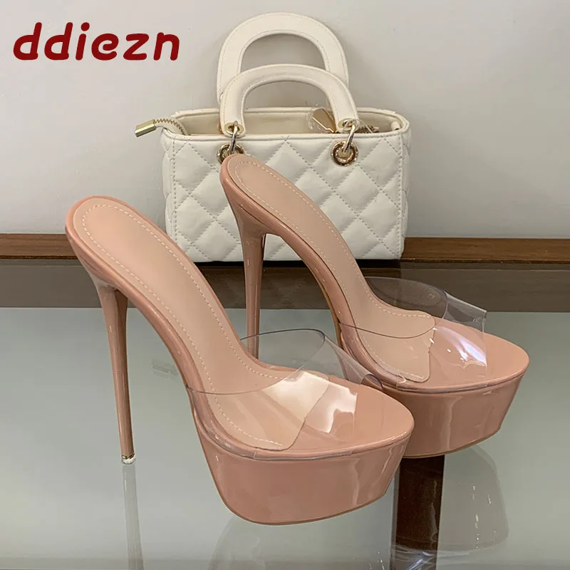 Fashion Transparent Open Toe Woman Slippers Street Style Female Stiletto High Heels Pumps Slides Shoes For Ladies Large Size 43
Fashion Transparent Open Toe Woman Slippers Street Style Female Stiletto High Heels Pumps Slides Shoes For Ladies Large Size 43