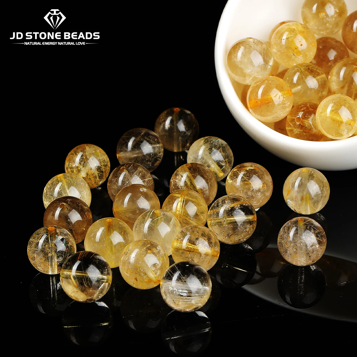 10 Pcs/lot Natural Stone Ice Gold Rutilated Quartz Beads Round Loose Spacer Beads for Jewelry Making DIY Bracelet Accessories
10 Pcs/lot Natural Stone Ice Gold Rutilated Quartz Beads Round Loose Spacer Beads for Jewelry Making DIY Bracelet Accessories
