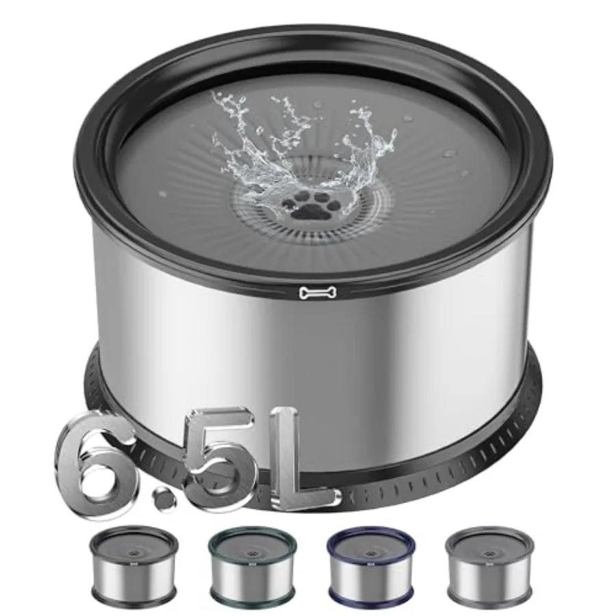 1.6 Gallon Dog Water Bowl/220oz Stainless Steel No Spill Water Bowls for Large Dogs Super Large Capacity Splash Proof Pet Slow
1.6 Gallon Dog Water Bowl/220oz Stainless Steel No Spill Water Bowls for Large Dogs Super Large Capacity Splash Proof Pet Slow