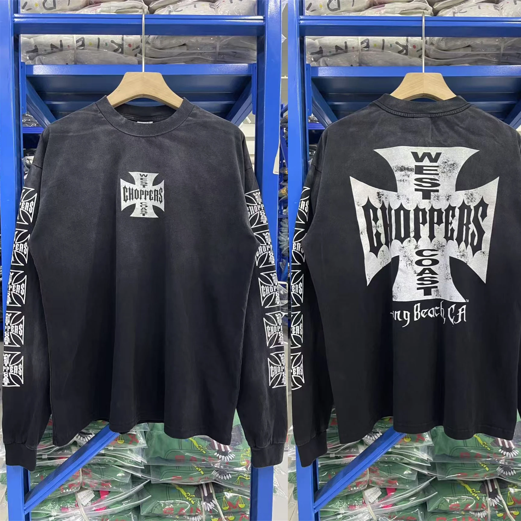 West Coast Choppers Long Sleeves T Shirt Men Women High Quality Cross Print Tee Tops T-Shirts
West Coast Choppers Long Sleeves T Shirt Men Women High Quality Cross Print Tee Tops T-Shirts