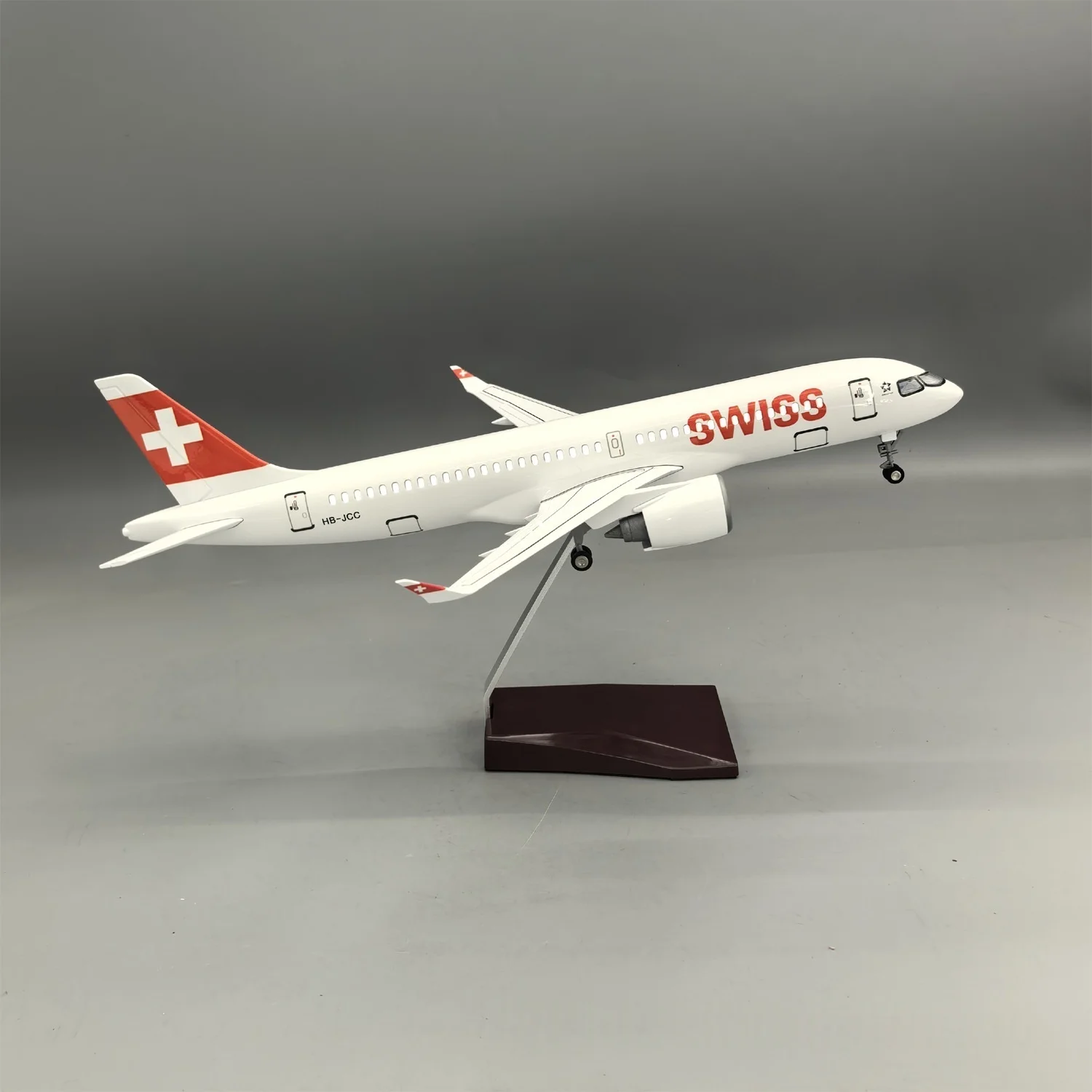 A220-300 Swiss Airways 38cm Resin Aircraft Model With Lights And Wheel Scale Airplane Diecast Aviation Enthusiast Assemble Gift
A220-300 Swiss Airways 38cm Resin Aircraft Model With Lights And Wheel Scale Airplane Diecast Aviation Enthusiast Assemble Gift