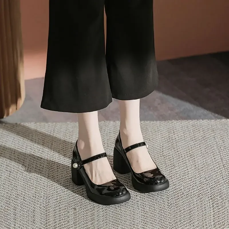 With Medium Heels Japanese Style Lolita Round Toe Gothic Ladies Footwear Pearl Women's Shoes Mary Jane Black Square Beau Today E
With Medium Heels Japanese Style Lolita Round Toe Gothic Ladies Footwear Pearl Women's Shoes Mary Jane Black Square Beau Today E