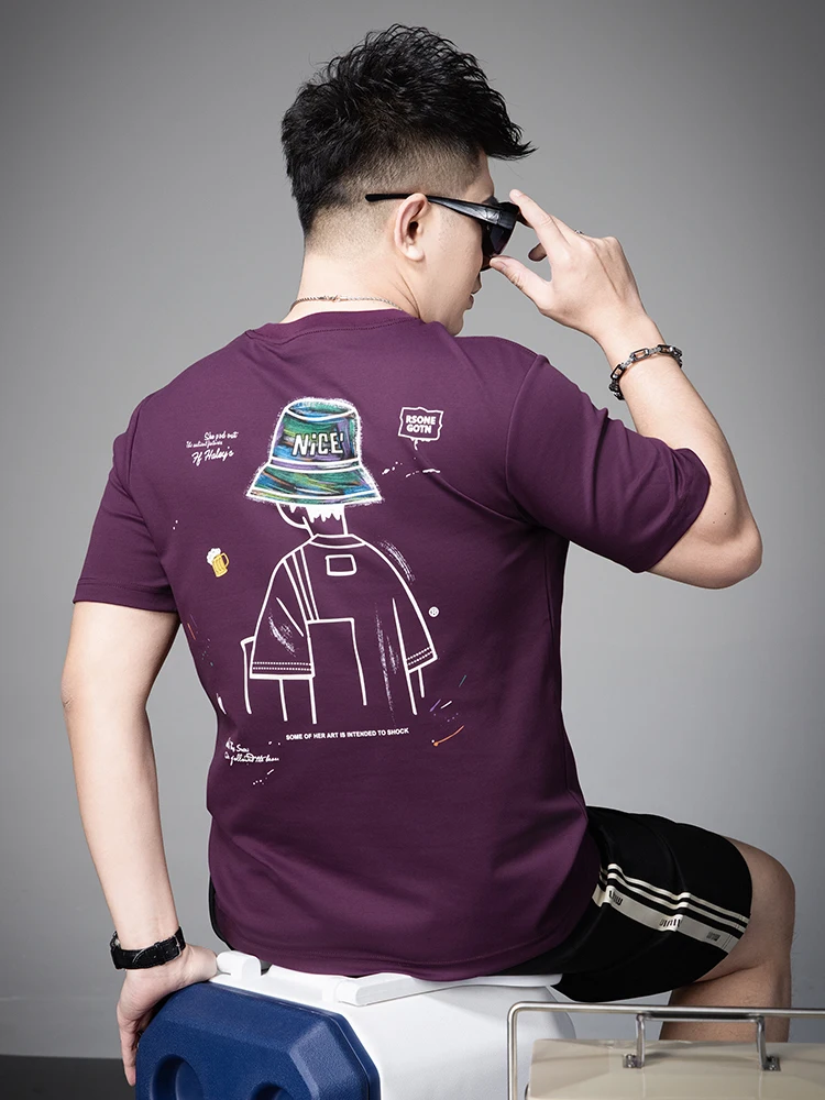 Loose Men's ort Sve T-irt Summer Casual Faion Design Cotton Polyester Blend round Ne Geometric Patterned Top
Loose Men's ort Sve T-irt Summer Casual Faion Design Cotton Polyester Blend round Ne Geometric Patterned Top