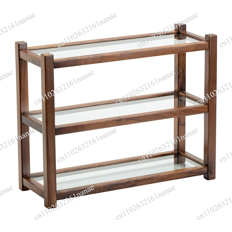 Black walnut solid wood small tea set display rack storage rack living room home rack
Black walnut solid wood small tea set display rack storage rack living room home rack
