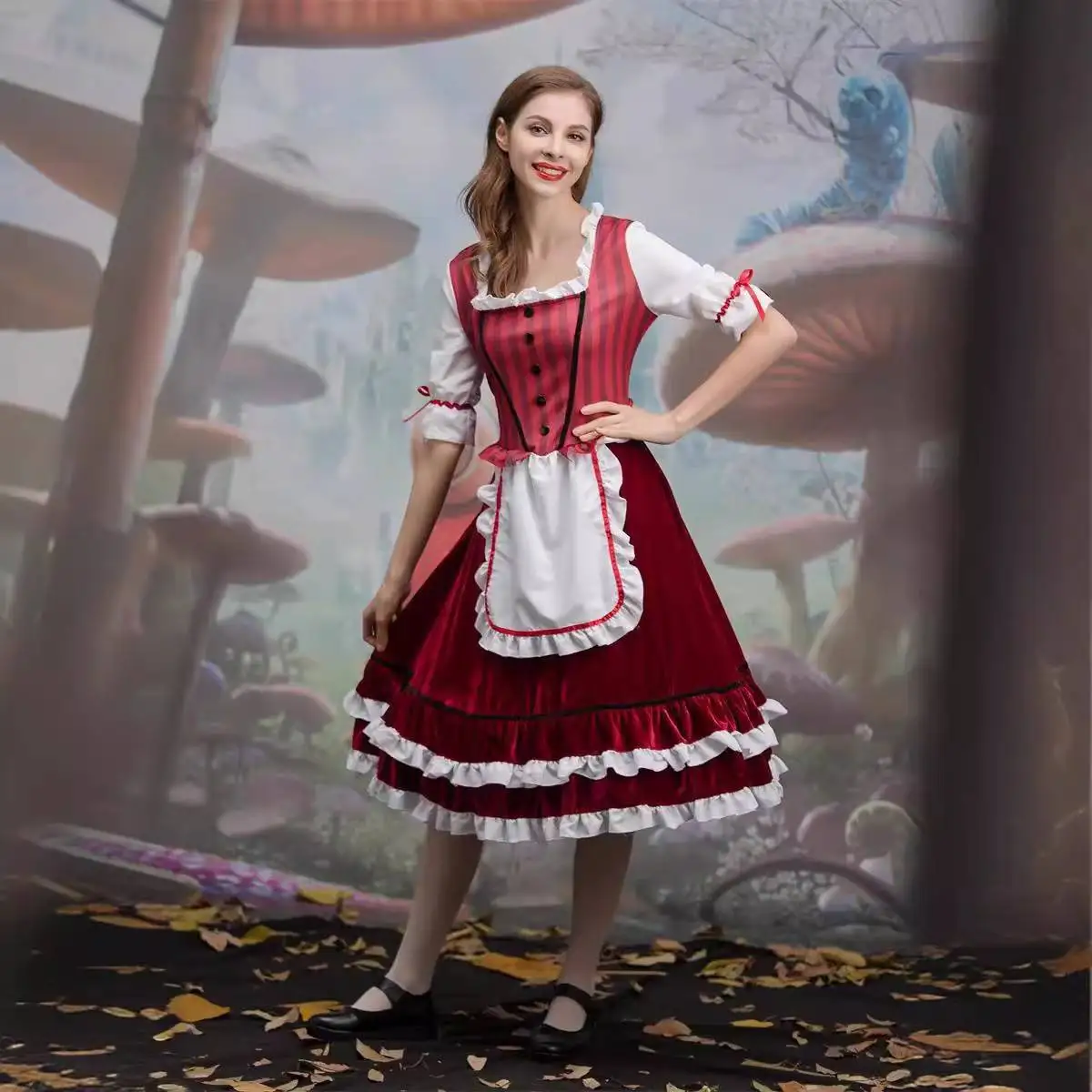 Хэллоуин Красная Шапочка Косплей Аниме Par eup Танцевальный Костюм Женская Традиционная Этническая Сценическая Одежда
Хэллоуин Красная Шапочка Косплей Аниме Par eup Танцевальный Костюм Женская Традиционная Этническая Сценическая Одежда