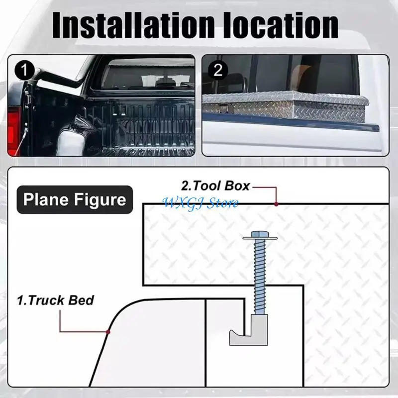 37JE Quick Install Tool Box Mounting Hardware Strong Tool for Pickup Truck Bed
37JE Quick Install Tool Box Mounting Hardware Strong Tool for Pickup Truck Bed