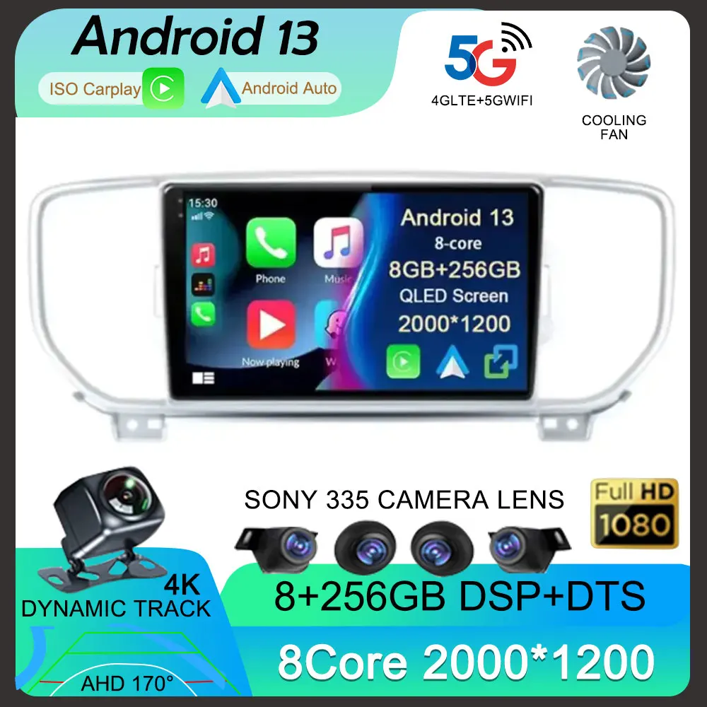 Android 13 Carplay Auto WIFI+4G for KIA Sportage 4 QL 2016 2017 2018 Car Radio GPS Stereo Multimedia Player 2din Head Unit Audio
Android 13 Carplay Auto WIFI+4G for KIA Sportage 4 QL 2016 2017 2018 Car Radio GPS Stereo Multimedia Player 2din Head Unit Audio