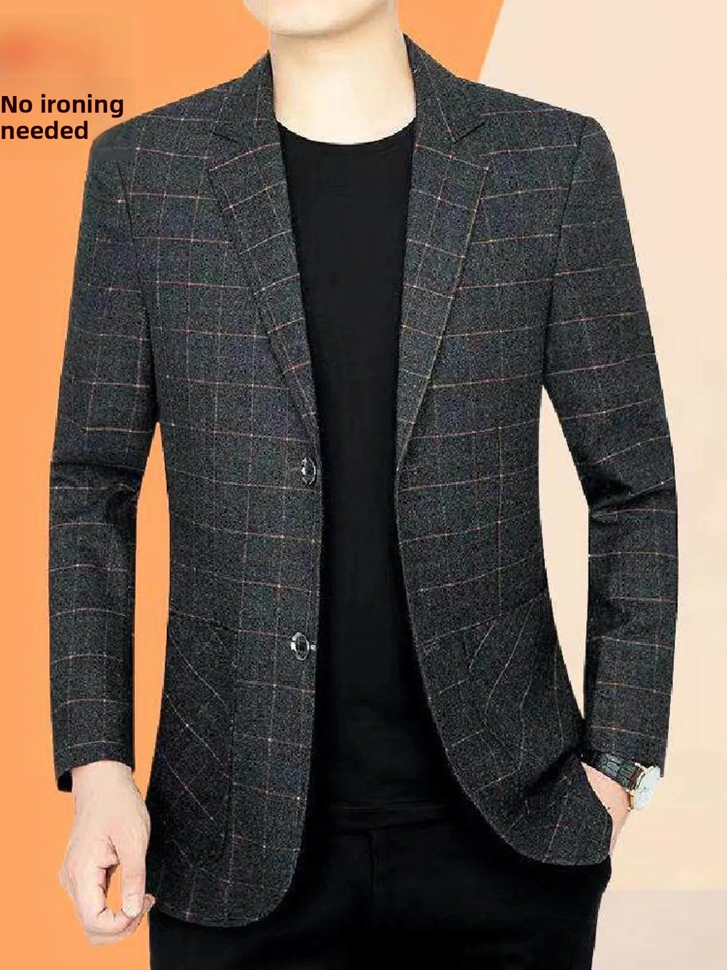 Casual Business Plaid Men's Suit Jacket Midlife Dad Style Spring Autumn New Model Lightweight Luxury Polyester Fiber
Casual Business Plaid Men's Suit Jacket Midlife Dad Style Spring Autumn New Model Lightweight Luxury Polyester Fiber