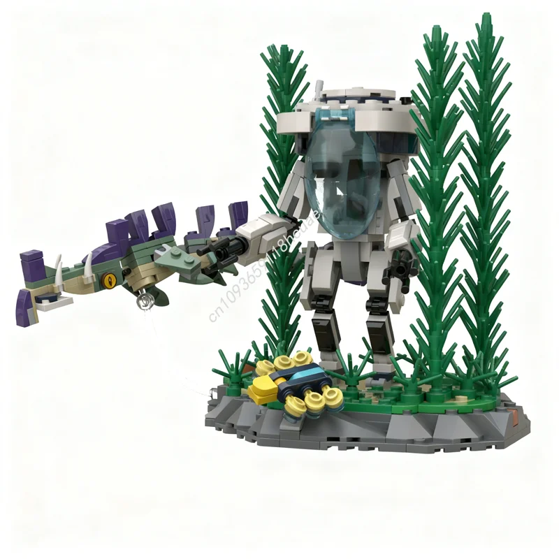 344pcs MOC Creepvine Prawn Suit Display Feat Icons Model Building Blocks Construction Toys Education Idea Christmas Gift Kids
344pcs MOC Creepvine Prawn Suit Display Feat Icons Model Building Blocks Construction Toys Education Idea Christmas Gift Kids