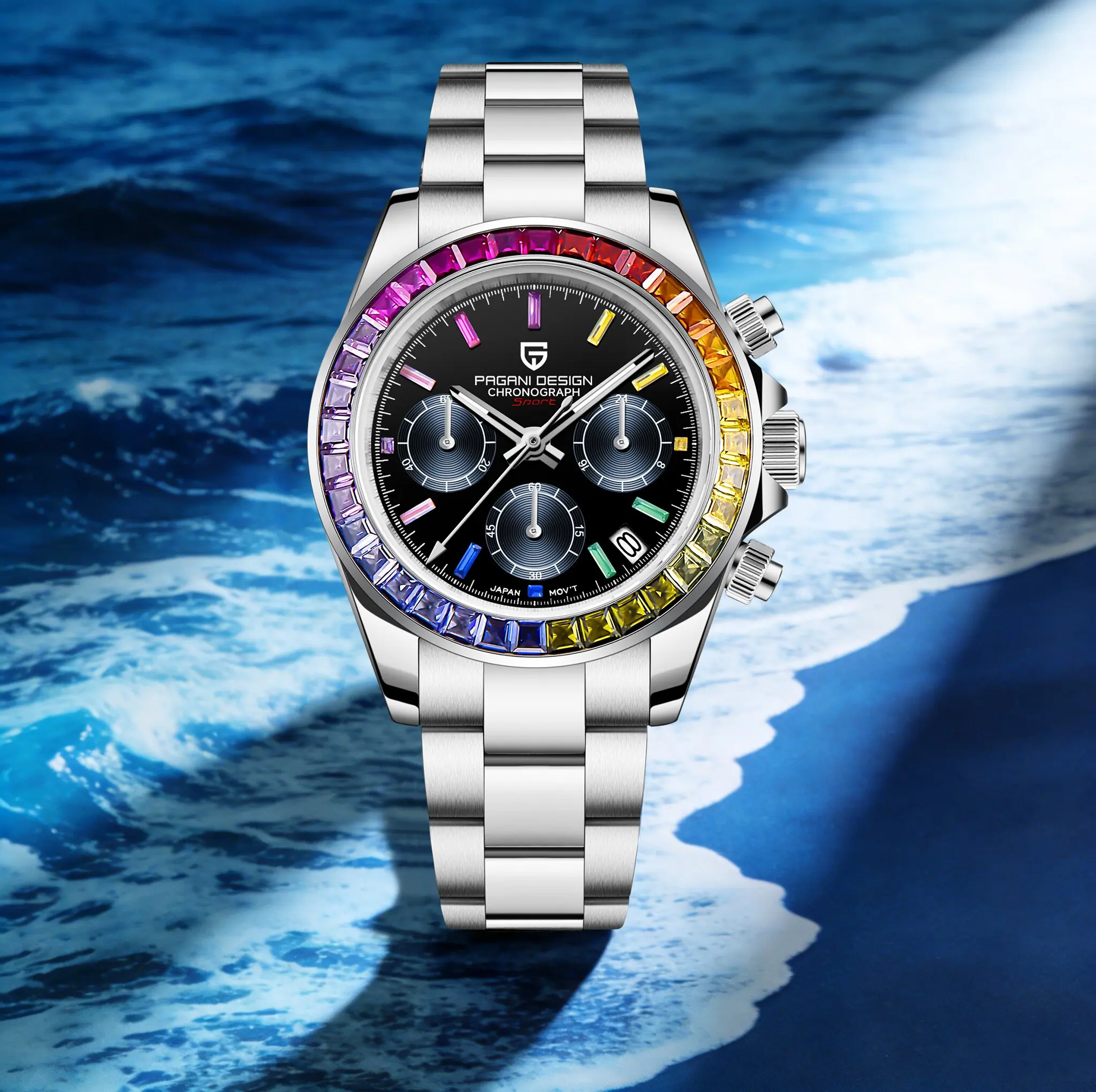 PAGANI DESIGN Men Exquisite Quartz Watch Luxury Choice VK63 Sapphire Mirror Stainless Steel Calendar Small Three-Pin Chronograph
PAGANI DESIGN Men Exquisite Quartz Watch Luxury Choice VK63 Sapphire Mirror Stainless Steel Calendar Small Three-Pin Chronograph