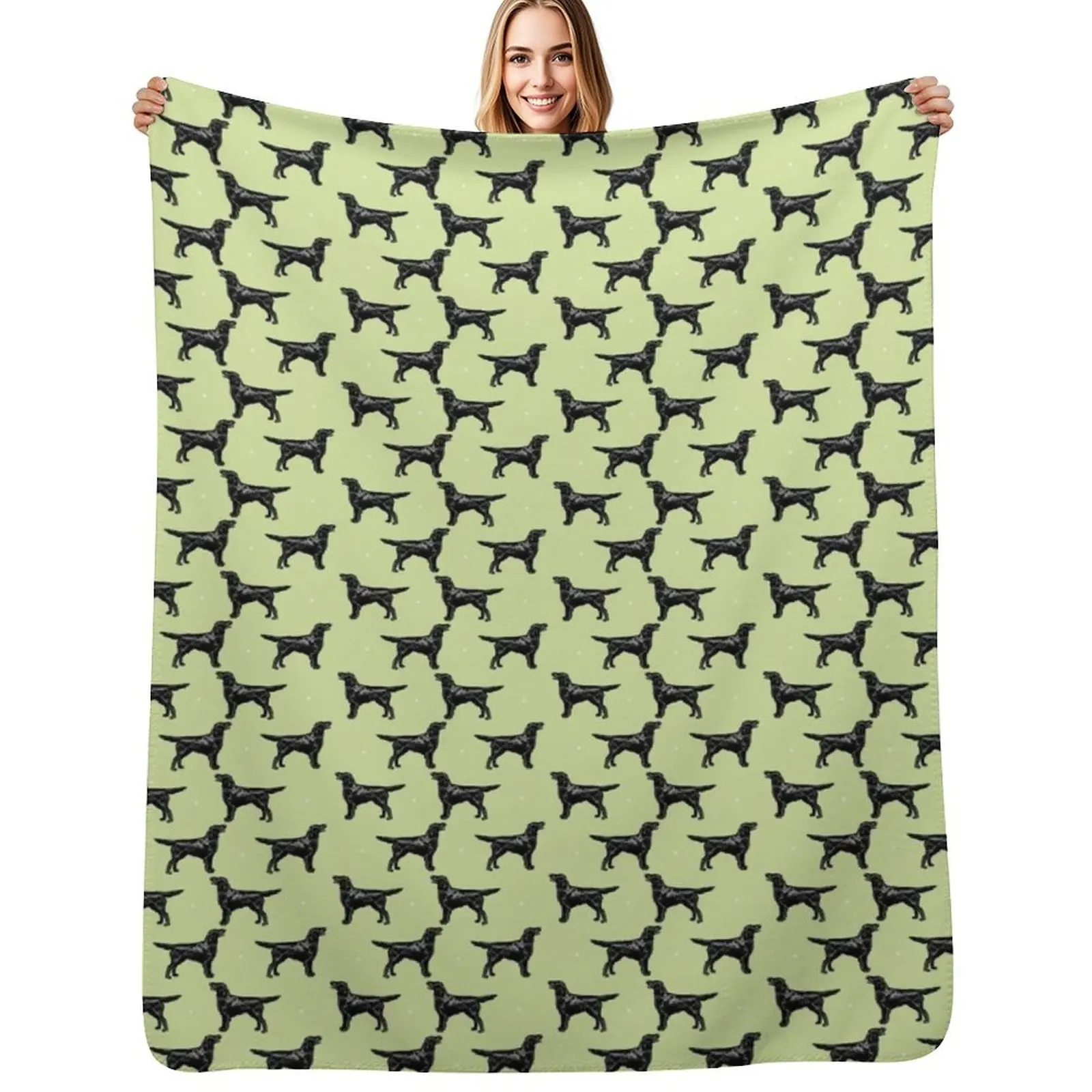 Flat Coated Retriever Throw Blanket Wrinkle Resistant Lightweight Blanket
Flat Coated Retriever Throw Blanket Wrinkle Resistant Lightweight Blanket