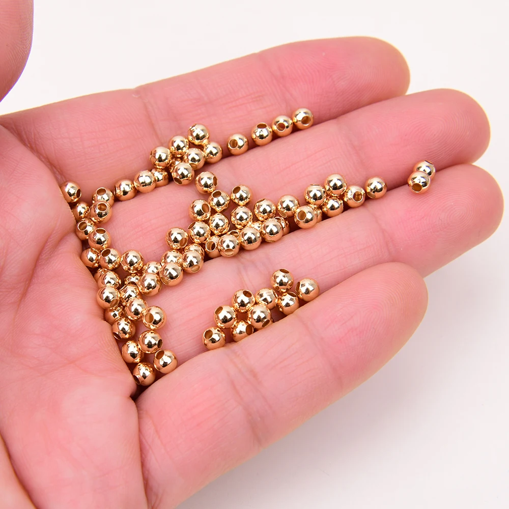 APDGG 500 Pcs Copper Round Ball Jewelry partition beads Gold Plated Jewelry Findings DIY
APDGG 500 Pcs Copper Round Ball Jewelry partition beads Gold Plated Jewelry Findings DIY