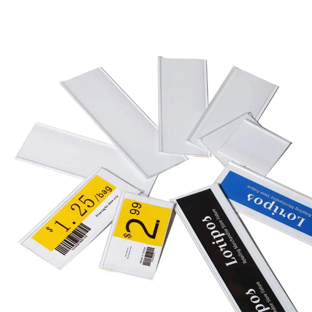50pcs 4.2x10cm Shelf Label Strips Price Tag Stick On Plastic Clear Ticket Channel
50pcs 4.2x10cm Shelf Label Strips Price Tag Stick On Plastic Clear Ticket Channel