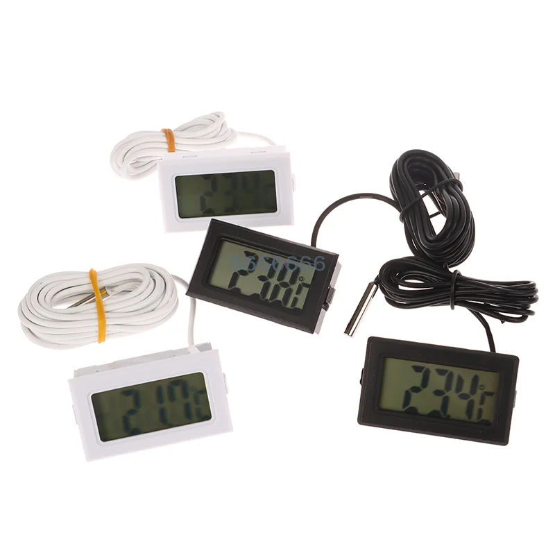 FY-10 Mini LCD Monitor Embedded Temperature Sensor Digital Thermometer Aquarium Car Water Bath Temperature Tester Detector
FY-10 Mini LCD Monitor Embedded Temperature Sensor Digital Thermometer Aquarium Car Water Bath Temperature Tester Detector