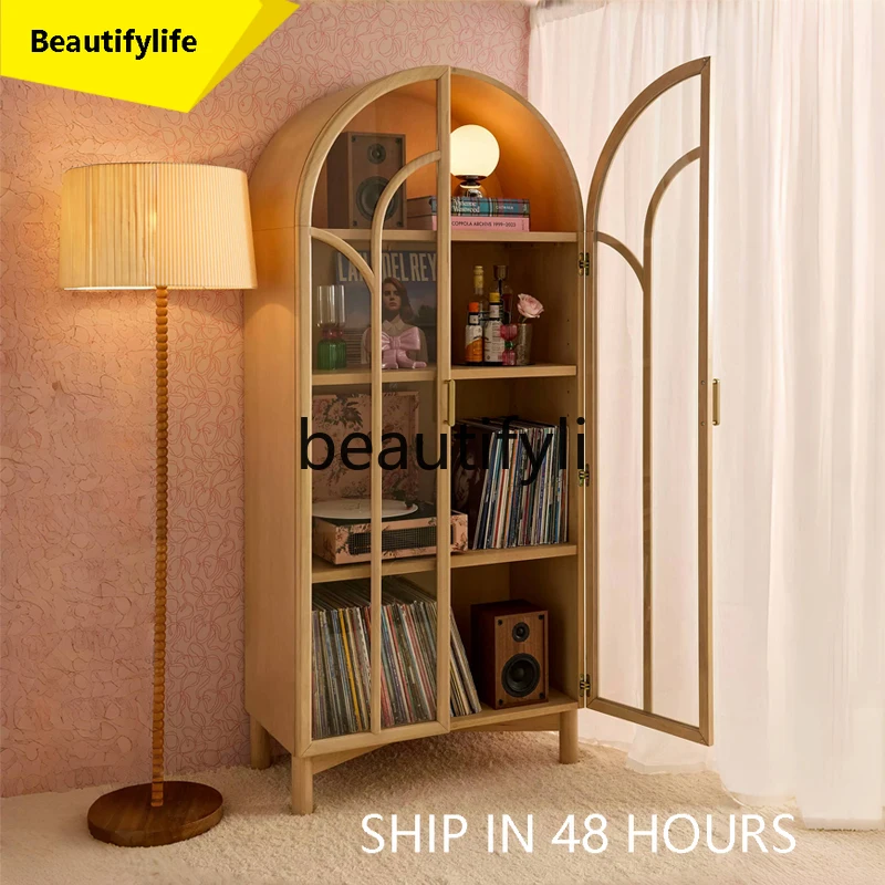 6239 French retro solid wood bookcase, living room glass door display cabinet, storage light luxury wine cabinet
6239 French retro solid wood bookcase, living room glass door display cabinet, storage light luxury wine cabinet