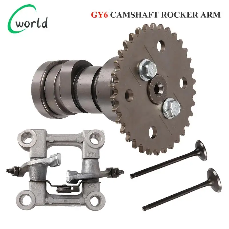 New Camshaft Rocker Arm Modified Performance Cam Hol for GY6-180 GY6-150 GY6 180 150 cc 152QMI 157QMJ 1P57QMJ
New Camshaft Rocker Arm Modified Performance Cam Hol for GY6-180 GY6-150 GY6 180 150 cc 152QMI 157QMJ 1P57QMJ