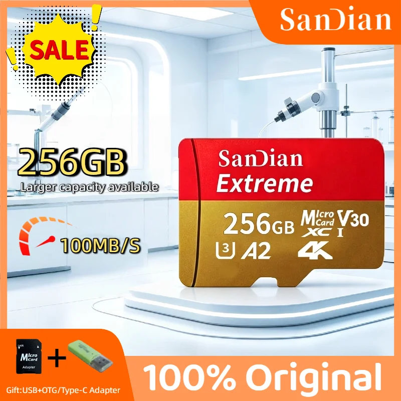 256GB High Speed Micro TF SD Card Flash Cards Memory Card Memory SD Cards UHS 1 Class 10 Storage Card For PC Smartphone Titan