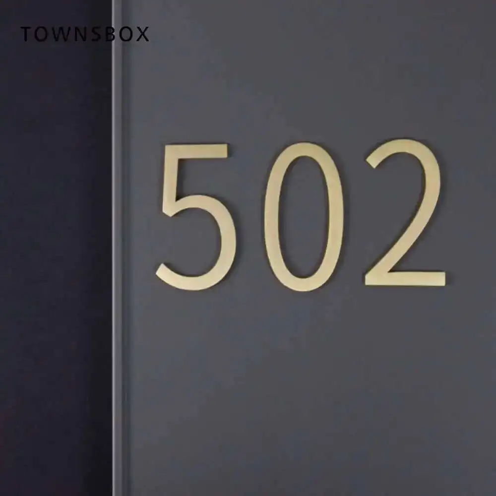 Original Nordic Simple Plate Household Creative Brass Digital Room Listing House Number
Original Nordic Simple Plate Household Creative Brass Digital Room Listing House Number