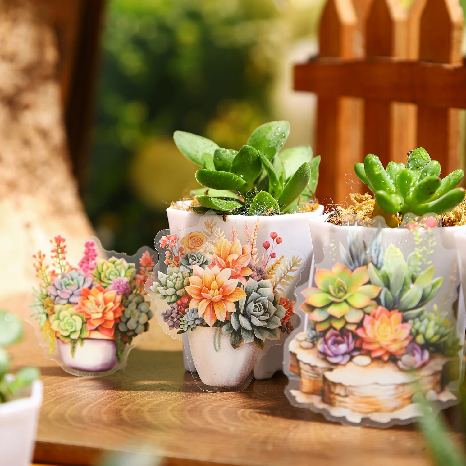 20Pcs Succulent Resin Transparent Waterproof Stickers Green Plants Resin Decals Aesthetic Journaling Scrapbook Stickers DIY
20Pcs Succulent Resin Transparent Waterproof Stickers Green Plants Resin Decals Aesthetic Journaling Scrapbook Stickers DIY