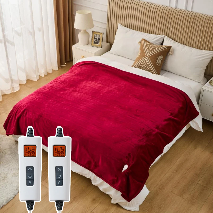 Роскошное многозонное электрическое одеяло Queen King Size, 6 нагрева, UL ETL FCC, теплое электрическое одеяло с двойным управлением и подогревом для кровати
Роскошное многозонное электрическое одеяло Queen King Size, 6 нагрева, UL ETL FCC, теплое электрическое одеяло с двойным управлением и подогревом для кровати