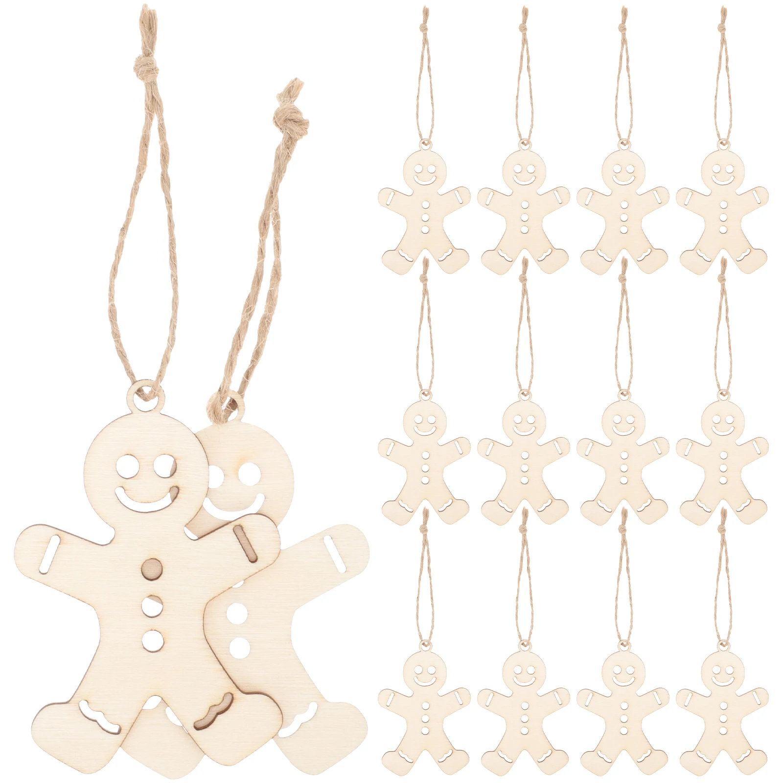 100Pcs Gingerbread Man Craft Wooden Ornaments Christmas Party Hanging Decorations Window Pendant Unfinished DIY Supplies
100Pcs Gingerbread Man Craft Wooden Ornaments Christmas Party Hanging Decorations Window Pendant Unfinished DIY Supplies