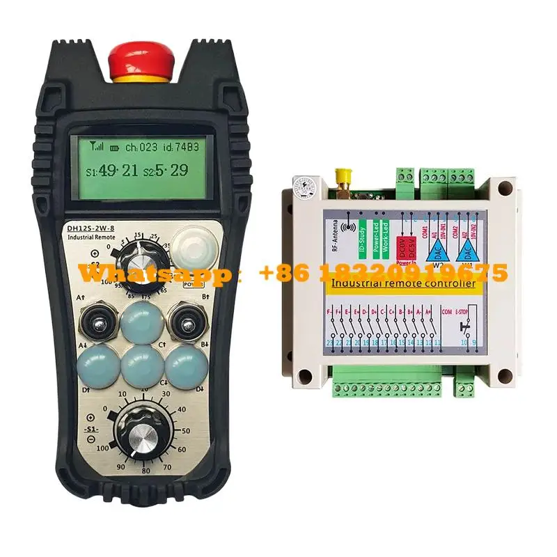 Original Industrial Radio Wireless Remote Control DH12S-2W-8K for Mining Equipment Quarrying Stone Cutting Industries Concrete
Original Industrial Radio Wireless Remote Control DH12S-2W-8K for Mining Equipment Quarrying Stone Cutting Industries Concrete