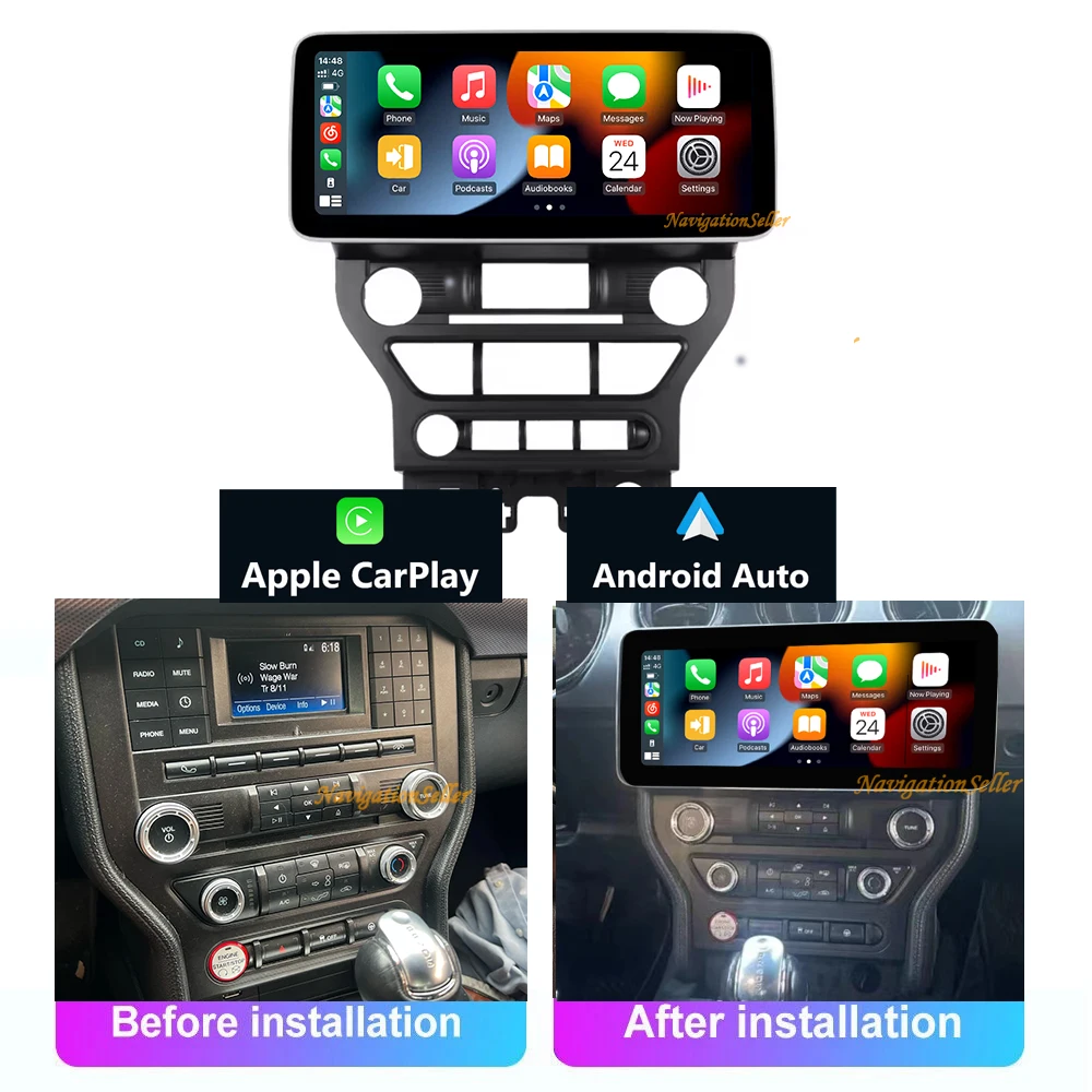12.3INCH Screen For Ford Mustang 2015 2016 -2020 Android 13 Car Radio Multimedia Player Carplay Auto Navigation GPS NO 2 DIN DVD
12.3INCH Screen For Ford Mustang 2015 2016 -2020 Android 13 Car Radio Multimedia Player Carplay Auto Navigation GPS NO 2 DIN DVD